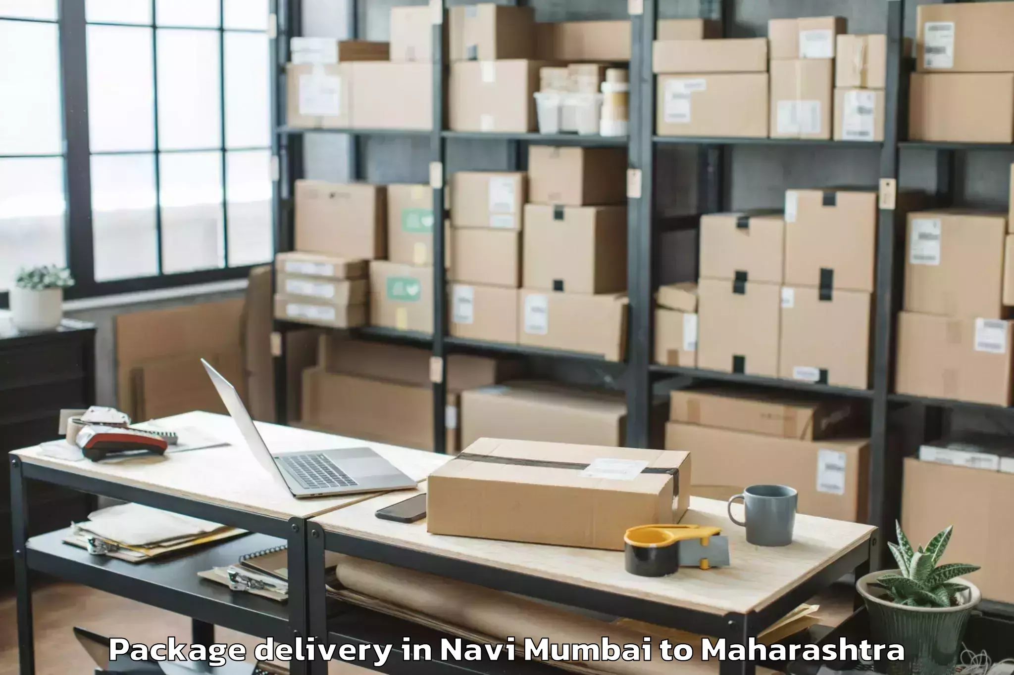 Professional Navi Mumbai to Khamgaon Package Delivery